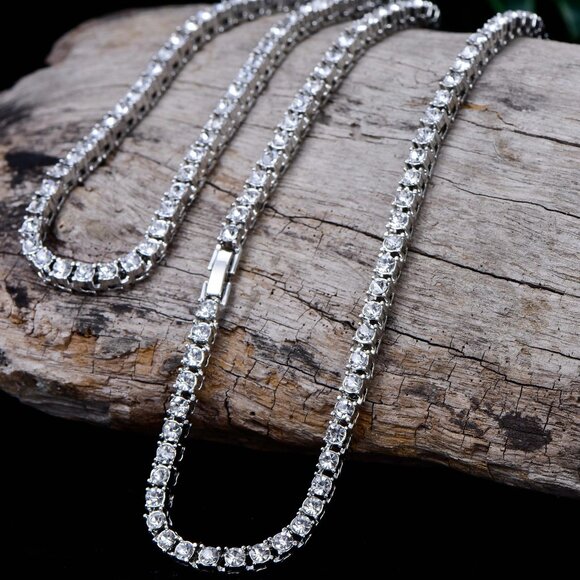 Fashion Jewelry Jewelry - ⭐ Beautiful 20" Diamond Infinity Necklace With 5mm Diamonds 18k White Gold ⭐